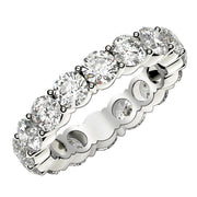 Bids.com Round Cut Lab Grown Diamond Eternity Ring in 14k White Gold (4 cttw FG/VS2) Rings White Smoke 4 / White Gold,4.5 / White Gold,5 / White Gold,5.5 / White Gold,6 / White Gold,6.5 / White Gold,7 / White Gold,7.5 / White Gold,8 / White Gold,8.5 / White Gold,9 / White Gold
