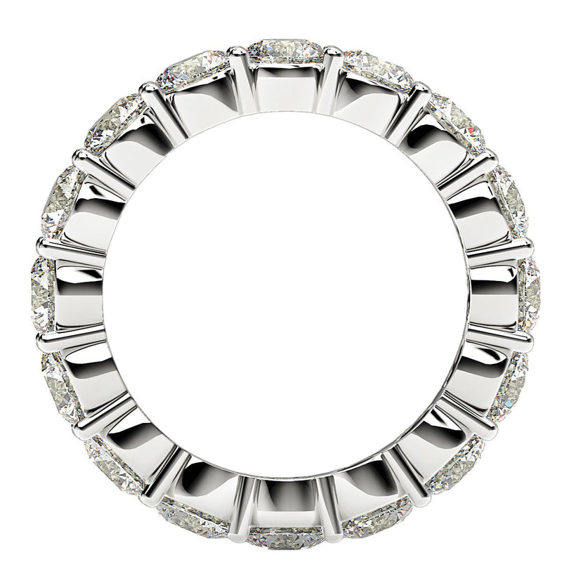 Bids.com Round Cut Lab Grown Diamond Eternity Ring in 14k White Gold (4 cttw FG/VS2) Rings White Smoke 4 / White Gold,4.5 / White Gold,5 / White Gold,5.5 / White Gold,6 / White Gold,6.5 / White Gold,7 / White Gold,7.5 / White Gold,8 / White Gold,8.5 / White Gold,9 / White Gold