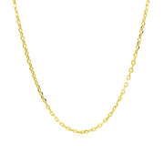 Bids.com 18k Yellow Gold Diamond Cut Cable Link Chain (1.40 mm) Necklaces White Smoke 16 / Yellow Gold,18 / Yellow Gold,20 / Yellow Gold