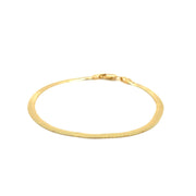 Bids.com 1.5mm 14k Yellow Gold Super Flex Herringbone Anklet Accessories White Smoke 10 / Yellow Gold