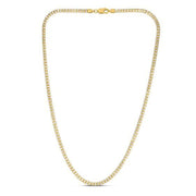 Bids.com Ice Barrel Chain in 14k Yellow Gold (3.23 mm) Necklaces White Smoke 18 / Yellow Gold,20 / Yellow Gold,22 / Yellow Gold,24 / Yellow Gold