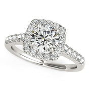 Bids.com Square Shape Halo Diamond Engagement Ring in 14k White Gold (1 1/2 cttw) Rings White Smoke 3 / White Gold,3.5 / White Gold,4 / White Gold,4.5 / White Gold,5 / White Gold,5.5 / White Gold,6 / White Gold,6.5 / White Gold,7 / White Gold,7.5 / White Gold,8 / White Gold,8.5 / White Gold,9 / White Gold