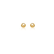 Bids.com 14k Yellow Gold Round Stud Earrings (5.0 mm) Earrings White Smoke Yellow Gold