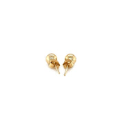 Bids.com 14k Yellow Gold Round Stud Earrings (5.0 mm) Earrings White Smoke Yellow Gold