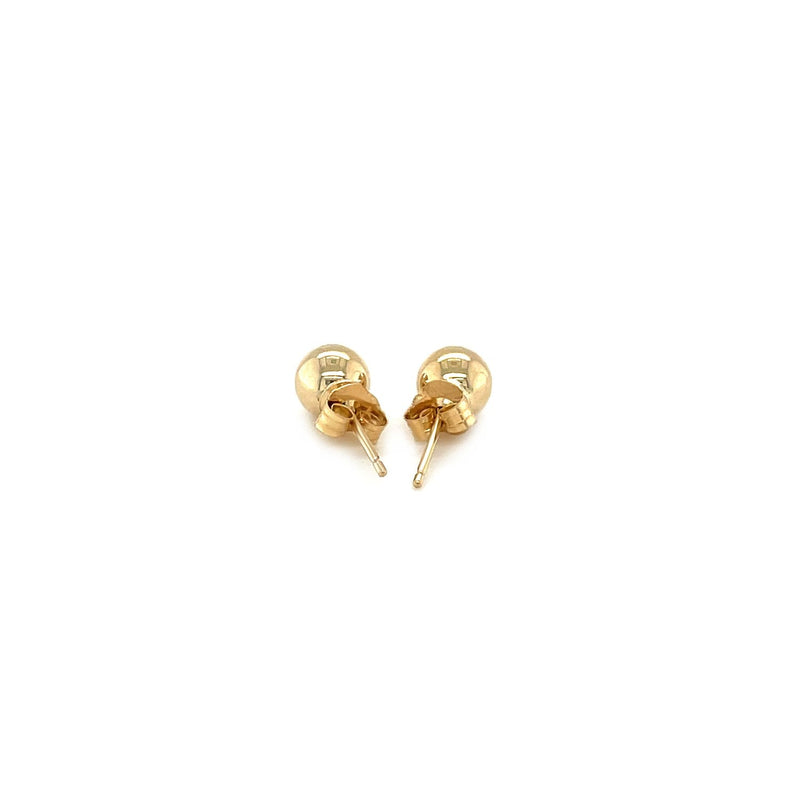 Bids.com 14k Yellow Gold Round Stud Earrings (5.0 mm) Earrings White Smoke Yellow Gold