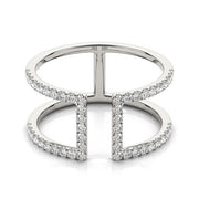 Bids.com 14k White Gold Modern Dual Band Style Diamond Ring (1/2 cttw) Rings White Smoke 3 / White Gold,3.5 / White Gold,4 / White Gold,4.5 / White Gold,5 / White Gold,5.5 / White Gold,6 / White Gold,6.5 / White Gold,7 / White Gold,7.5 / White Gold,8 / White Gold,8.5 / White Gold,9 / White Gold