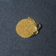 Bids.com 10k Yellow Gold Oval Cable Link Chain (0.97 mm) Necklaces Dark Slate Gray 18 / Yellow Gold