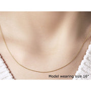 Bids.com 10k Yellow Gold Oval Cable Link Chain (0.97 mm) Necklaces Wheat 18 / Yellow Gold
