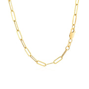 Bids.com 14K Yellow Gold Wide Paperclip Chain (3.3mm) Necklaces White Smoke 16.25 / Yellow Gold,18 / Yellow Gold,20 / Yellow Gold,24 / Yellow Gold