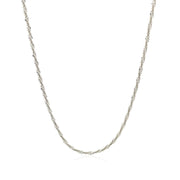 Bids.com Sterling Silver 1.5mm Adjustable Sparkle Chain Necklaces White Smoke 22 / Sterling Silver