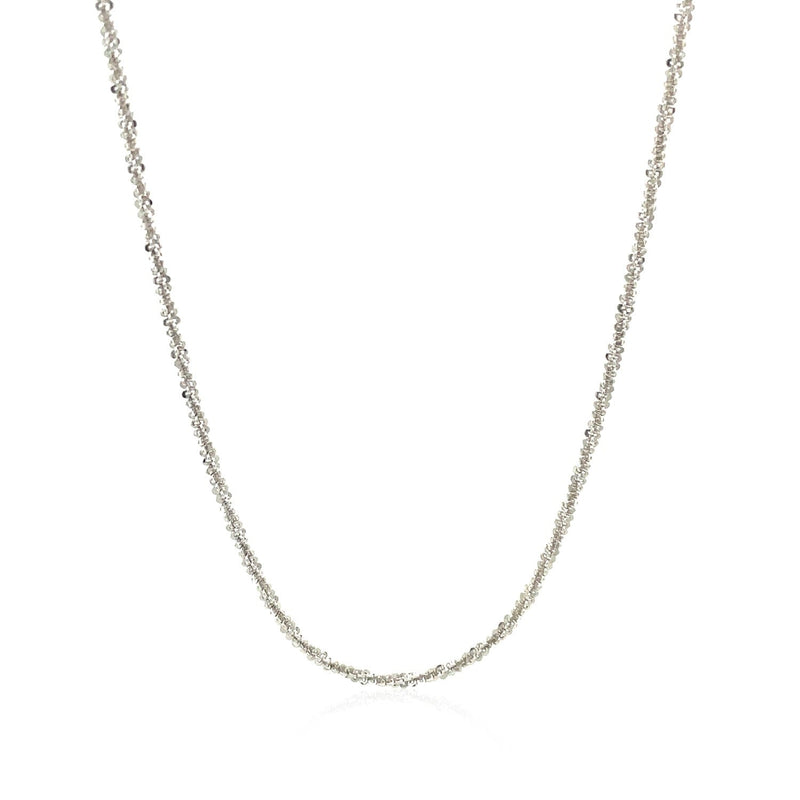 Bids.com Sterling Silver 1.5mm Adjustable Sparkle Chain Necklaces White Smoke 22 / Sterling Silver