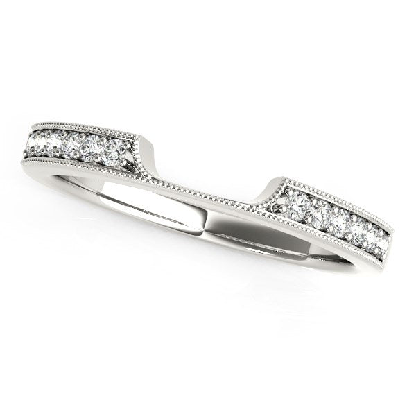 Bids.com 14k White Gold Curved Section Antique Style Diamond Wedding Band (1/8 cttw) Rings White Smoke 3 / White Gold,3.5 / White Gold,4 / White Gold,4.5 / White Gold,5 / White Gold,5.5 / White Gold,6 / White Gold,6.5 / White Gold,7 / White Gold,7.5 / White Gold,8 / White Gold,8.5 / White Gold,9 / White Gold