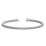 Bids.com Lab Grown Round Diamond Tennis Bracelet in 14k White Gold (3 cctw F/G  VS2/SI1) Bracelets White Smoke 7 / White Gold