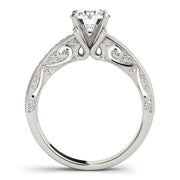 Bids.com 14k White Gold Antique Pronged Round Diamond Engagement Ring (1 1/8 cttw) Rings White Smoke 3 / White Gold,3.5 / White Gold,4 / White Gold,4.5 / White Gold,5 / White Gold,5.5 / White Gold,6 / White Gold,6.5 / White Gold,7 / White Gold,7.5 / White Gold,8 / White Gold,8.5 / White Gold,9 / White Gold