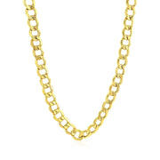 Bids.com 6.1mm 10k Yellow Gold Curb Chain Necklaces White Smoke 20 / Yellow Gold,22 / Yellow Gold,24 / Yellow Gold