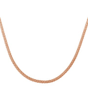 Bids.com Ice Barrel Chain in 14k Rose Gold (3.10 mm) Necklaces White Smoke 16 / Rose Gold,18 / Rose Gold,20 / Rose Gold,22 / Rose Gold