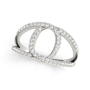 Bids.com 14k White Gold Diamond Loop Style Dual Band Ring (1/2 cttw) Rings White Smoke 3 / White Gold,3.5 / White Gold,4 / White Gold,4.5 / White Gold,5 / White Gold,5.5 / White Gold,6 / White Gold,6.5 / White Gold,7 / White Gold,7.5 / White Gold,8 / White Gold,8.5 / White Gold,9 / White Gold