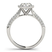 Bids.com 14k White Gold Halo Diamond Engagement Ring with Pave Band (1 1/3 cttw) Rings White Smoke 3 / White Gold,3.5 / White Gold,4 / White Gold,4.5 / White Gold,5 / White Gold,5.5 / White Gold,6 / White Gold,6.5 / White Gold,7 / White Gold,7.5 / White Gold,8 / White Gold,8.5 / White Gold,9 / White Gold