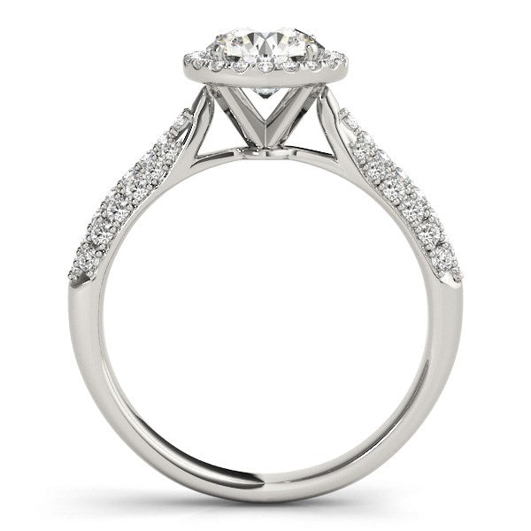 Bids.com 14k White Gold Halo Diamond Engagement Ring with Pave Band (1 1/3 cttw) Rings White Smoke 3 / White Gold,3.5 / White Gold,4 / White Gold,4.5 / White Gold,5 / White Gold,5.5 / White Gold,6 / White Gold,6.5 / White Gold,7 / White Gold,7.5 / White Gold,8 / White Gold,8.5 / White Gold,9 / White Gold