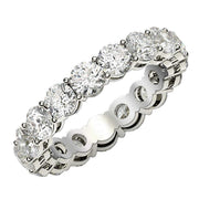 Bids.com Round Cut Lab Grown Diamond Eternity Ring in 14k White Gold (3 cttw FG/VS2) Rings White Smoke 4 / White Gold,4.5 / White Gold,5 / White Gold,5.5 / White Gold,6 / White Gold,6.5 / White Gold,7 / White Gold,7.5 / White Gold,8 / White Gold,8.5 / White Gold,9 / White Gold