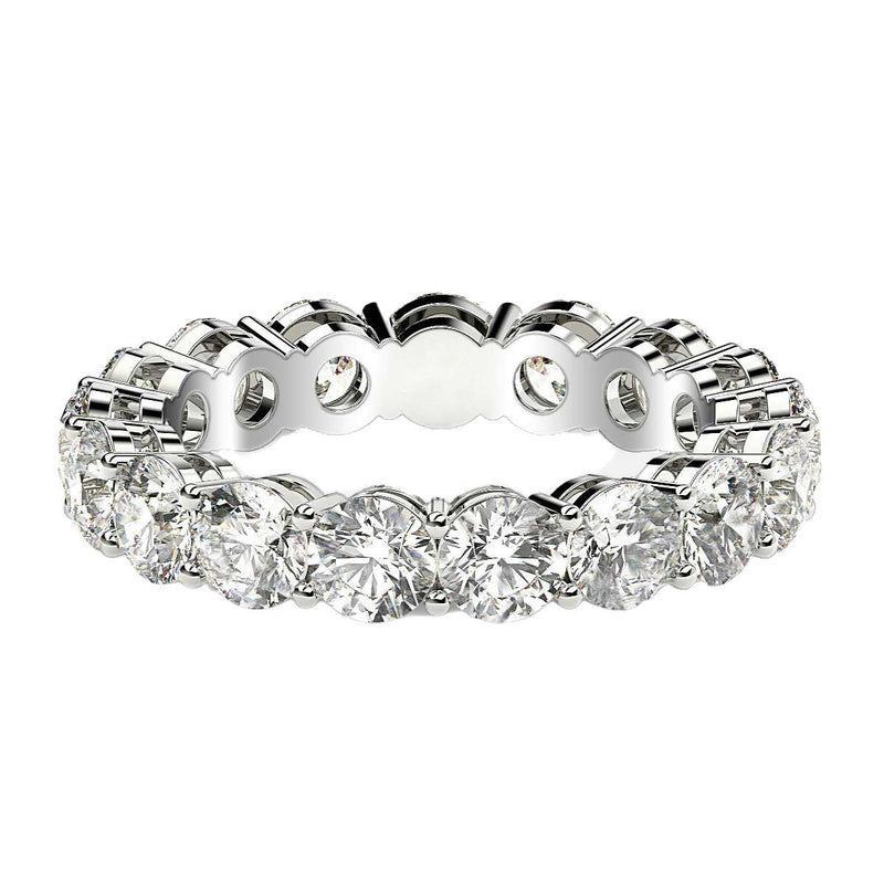 Bids.com Round Cut Lab Grown Diamond Eternity Ring in 14k White Gold (3 cttw FG/VS2) Rings White Smoke 4 / White Gold,4.5 / White Gold,5 / White Gold,5.5 / White Gold,6 / White Gold,6.5 / White Gold,7 / White Gold,7.5 / White Gold,8 / White Gold,8.5 / White Gold,9 / White Gold