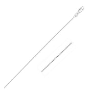 Bids.com 10k White Gold Classic Box Chain (0.45 mm) Necklaces White Smoke 18 / White Gold