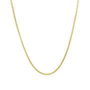 Bids.com 14k Yellow Gold Round Box Chain 1.35 mm Necklaces White Smoke 16 / Yellow Gold,18 / Yellow Gold,20 / Yellow Gold