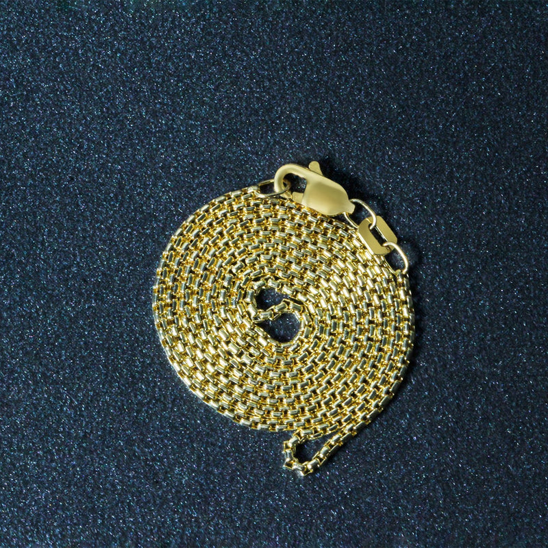 Bids.com 14k Yellow Gold Round Box Chain 1.35 mm Necklaces Dark Slate Gray 16 / Yellow Gold,18 / Yellow Gold,20 / Yellow Gold