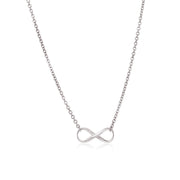 Bids.com Sterling Silver Infinity Symbol Necklace Necklaces White Smoke 18 / Sterling Silver