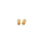 Bids.com 10k Yellow Gold Round Stud Earrings (6.0 mm) Earrings White Smoke Yellow Gold