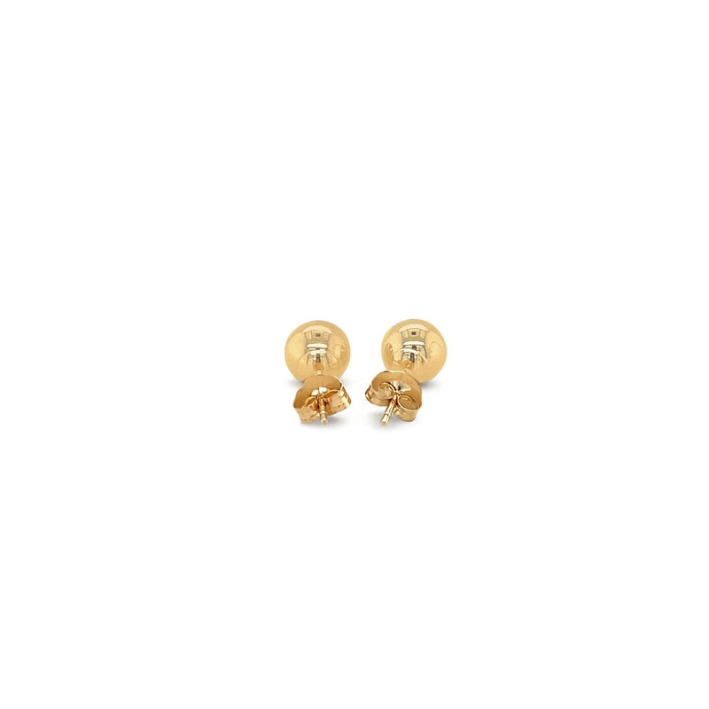 Bids.com 10k Yellow Gold Round Stud Earrings (6.0 mm) Earrings White Smoke Yellow Gold