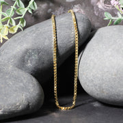 Bids.com 2.0mm 14k Yellow Gold Semi Solid Box Chain Necklaces Dark Gray 20 / Yellow Gold,22 / Yellow Gold,24 / Yellow Gold