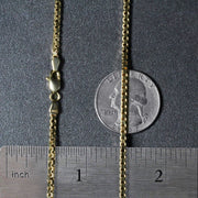 Bids.com 2.0mm 14k Yellow Gold Semi Solid Box Chain Necklaces Dim Gray 20 / Yellow Gold,22 / Yellow Gold,24 / Yellow Gold