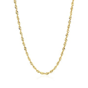 Bids.com 2.5mm 14k Yellow Gold Light Rope Chain Necklaces White Smoke 16 / Yellow Gold,18 / Yellow Gold,20 / Yellow Gold