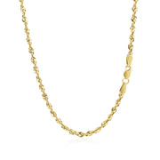 Bids.com 2.5mm 14k Yellow Gold Light Rope Chain Necklaces White Smoke 16 / Yellow Gold,18 / Yellow Gold,20 / Yellow Gold