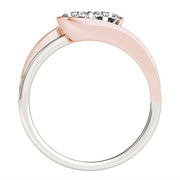 Bids.com Two Stone Diamond Ring in 14k White And Rose Gold (3/4 cttw) Rings White Smoke 3 / White & Rose Gold,3.5 / White & Rose Gold,4 / White & Rose Gold,4.5 / White & Rose Gold,5 / White & Rose Gold,5.5 / White & Rose Gold,6 / White & Rose Gold,6.5 / White & Rose Gold,7 / White & Rose Gold,7.5 / White & Rose Gold,8 / White & Rose Gold,8.5