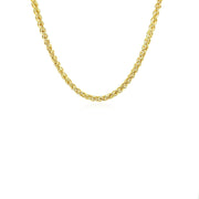 Bids.com 14k Yellow Gold 2.8mm Light Weight Wheat Chain Necklaces White Smoke 18 / Yellow Gold,20 / Yellow Gold,22 / Yellow Gold,24 / Yellow Gold