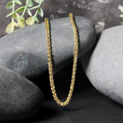 Bids.com 14k Yellow Gold 2.8mm Light Weight Wheat Chain Necklaces Black 18 / Yellow Gold,20 / Yellow Gold,22 / Yellow Gold,24 / Yellow Gold