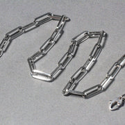 Bids.com 14K White Gold Wide Paperclip Chain (6.1mm) Necklaces Dark Gray 18 / White Gold
