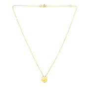 Bids.com 14K Yellow Gold Four Leaf Clover Necklace Necklaces White Smoke 18 / Yellow Gold
