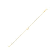 Bids.com 14k Yellow Gold Star of David Bracelet Bracelets White Smoke 7 / Yellow Gold