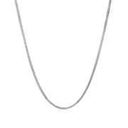 Bids.com 14k White Gold Foxtail 1.0mm Chain Necklaces White Smoke 16 / White Gold,18 / White Gold,20 / White Gold