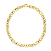 Bids.com 14k Yellow Gold Round Link Chain Necklace Necklaces White Smoke 18 / Yellow Gold