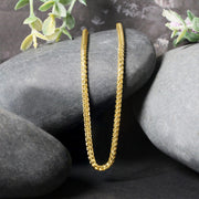 Bids.com 2.7mm 14k Yellow Solid Gold Diamond Cut Round Franco Chain Necklaces Black 20 / Yellow Gold,22 / Yellow Gold,24 / Yellow Gold