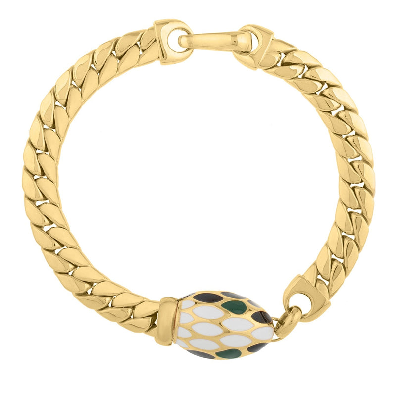 Bids.com 14k Yellow Gold Curb Link Bracelet (7.00 mm) Bracelets White Smoke 7.5 / Yellow Gold
