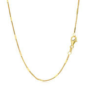 Bids.com Diamond Cut Bar Links Pendant Chain in 14k Yellow Gold (1.3mm) Necklaces White Smoke 16 / Yellow Gold,18 / Yellow Gold,20 / Yellow Gold