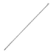 Bids.com 14k White Gold French Cable Chain Bracelet  (2.50 mm) Bracelets White Smoke 7.25 / White Gold