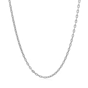 Bids.com Double Extendable Cable Chain in 14k White Gold (1.9mm) Necklaces White Smoke 18 / White Gold