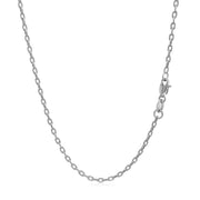 Bids.com Double Extendable Cable Chain in 14k White Gold (1.9mm) Necklaces White Smoke 18 / White Gold