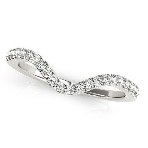 Bids.com 14k White Gold Wavy Design Round Diamond Wedding Ring (1/6 cttw) Rings White Smoke 3 / White Gold,3.5 / White Gold,4 / White Gold,4.5 / White Gold,5 / White Gold,5.5 / White Gold,6 / White Gold,6.5 / White Gold,7 / White Gold,7.5 / White Gold,8 / White Gold,8.5 / White Gold,9 / White Gold